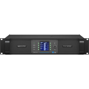Lab.Gruppen PLM 12K44 BP 12,000-Watt Amplifier w/ 4 Flexible Output Channels on Binding Post Connectors and Lake Digital Signal Processing + Digital Audio Networking for Touring Applications