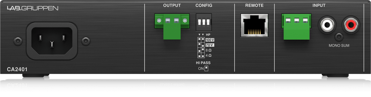 Lab Gruppen CA2401_US1 240 Watt Commercial Amplifier with Energy Star Certification
