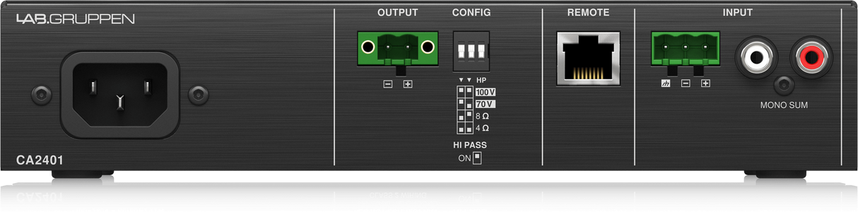 Lab Gruppen CA2401_US1 240 Watt Commercial Amplifier with Energy Star Certification
