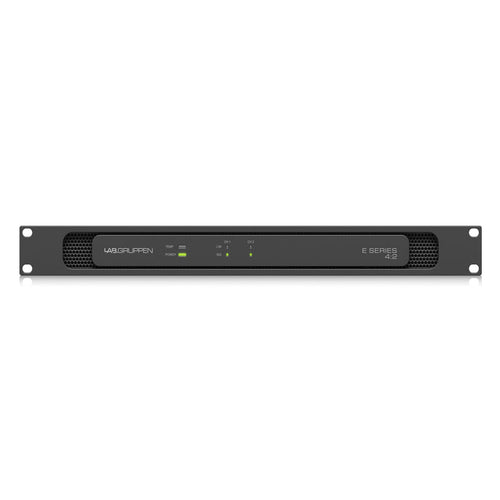 Lab Gruppen E 4:2_US1 400W Amplifier with 2 Flexible Output-Channels for Installation Applications