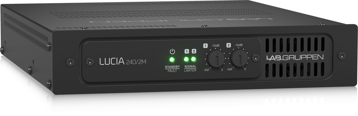 Lab Gruppen LUCIA 2402M_US1 Compact 2 x 120 W Matrix Amplifier for Installation Applications