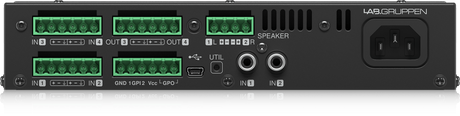 Lab Gruppen LUCIA 2402M_US1 Compact 2 x 120 W Matrix Amplifier for Installation Applications