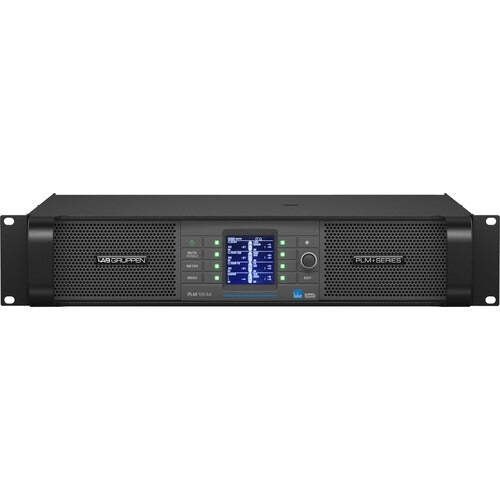 Lab Gruppen PLM 12K44 BP_002 12,000W Amplifier with 4 Flexible Output-Channels on Binding Post Connectors, Lake Digital Signal Processing and Digital Audio Networking for Touring Applications