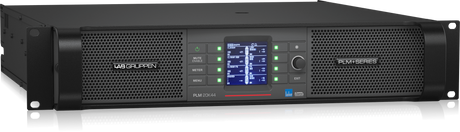 Lab Gruppen PLM 20K44 BP_002 20,000W Amplifier with 4 Flexible Output-Channels on Binding Post Connectors, Lake Digital Signal Processing and Digital Audio Networking for Touring Applications