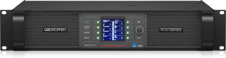 Lab Gruppen PLM 20K44 BP_002 20,000W Amplifier with 4 Flexible Output-Channels on Binding Post Connectors, Lake Digital Signal Processing and Digital Audio Networking for Touring Applications