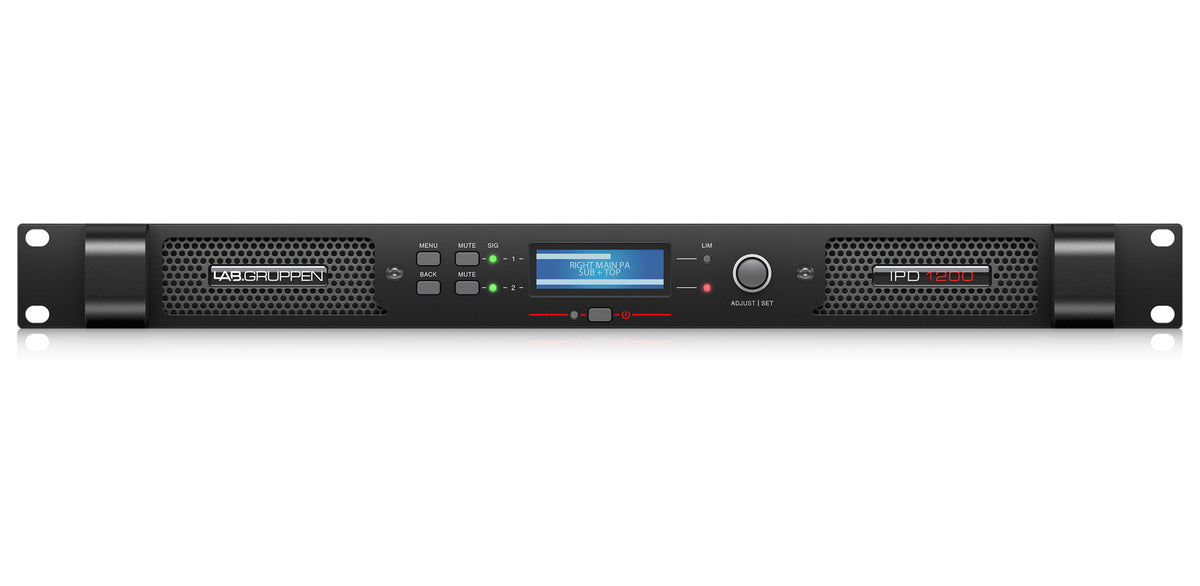 Lab Gruppen IPD 1200-UL Compact 1,200 Watt 2-Channel DSP Controlled Power Amplifier