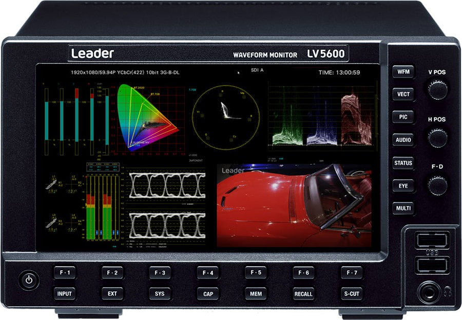 Leader LV5100D Component Digital Waveform Monitor in Hard Carrying Case