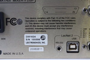 Lectrosonics DM1624 Audio Processor - Digital Automatic Matrix Mixer