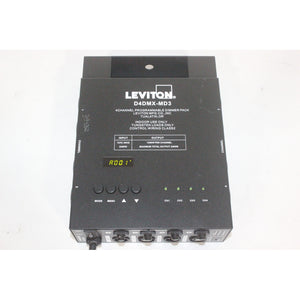 Leviton D4DMX-MD3 4-Channel Programmable Dimmer Pack
