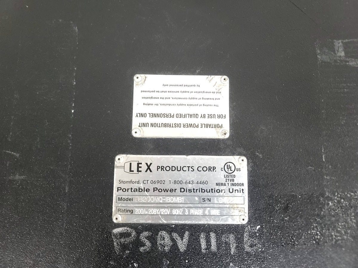 Lex DB200MQ-IBDMB1 Portable Power Distributor Unit in Wheeled Hard Case