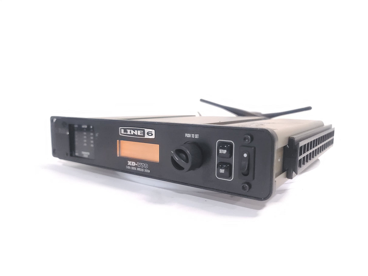 Line 6 XD-V70 2.4GHz Digital Wireless Mic Receiver System w/ (2) Antennas And DC power Supply