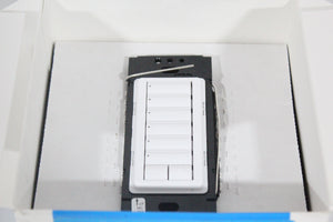 Lutron Homeworks QS HQRD-W6BRL-WH 6 Button Keypad