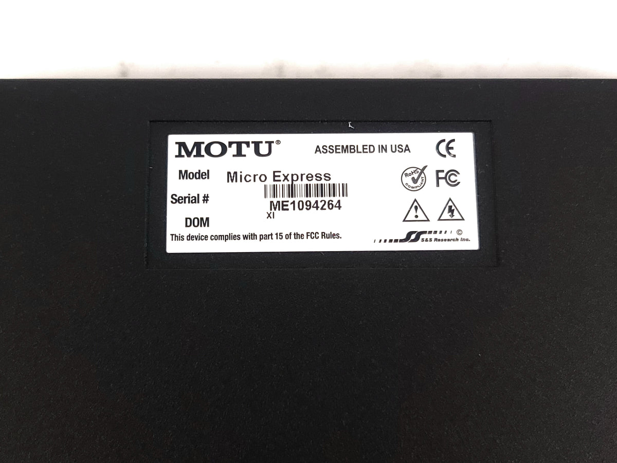 MOTU Micro Express 4x6 Midi Interface in Original Box