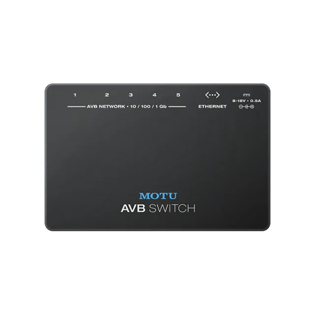 MOTU AVBSwitch Five-Port AVB Ethernet Switch