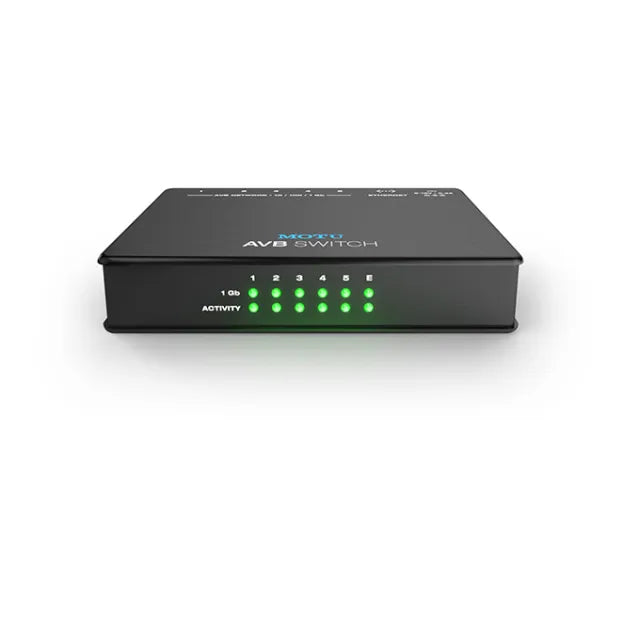 MOTU AVBSwitch Five-Port AVB Ethernet Switch