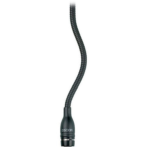 Shure MX202BC - Microphone with In-Line Preamp (Black)
