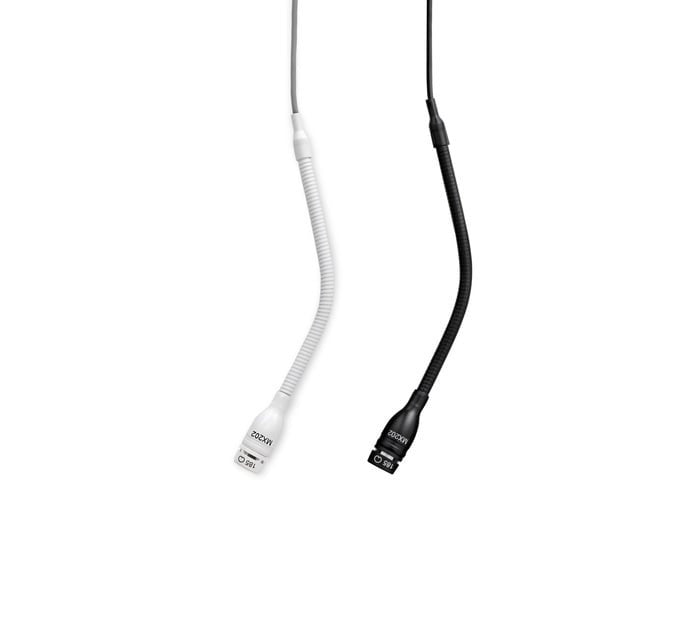 Shure MX202BP/MS Microflex Overhead Mini-Shotgun Microphone with Plate Mount and Screw Terminals Connector (Black)