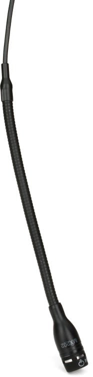 Shure MX202BP/S Microflex Overhead Supercardioid Microphone with Plate Mount and Screw Terminals Connector (Black)