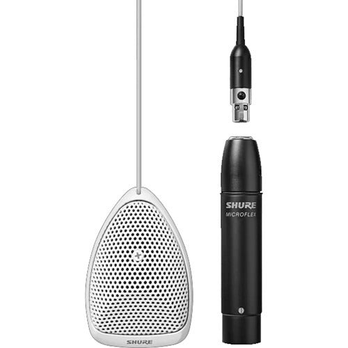 Shure MX391 Microflex Omnidirectional Boundary Microphone (White)