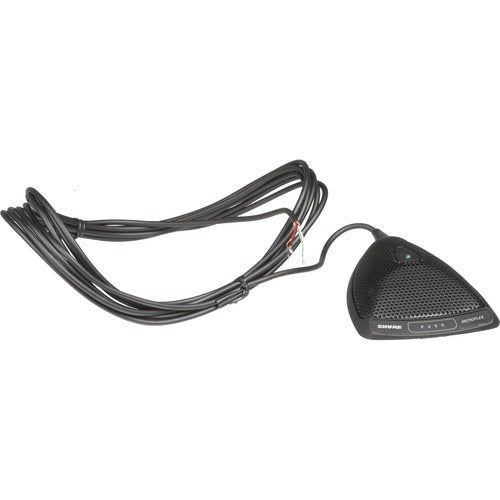 Shure MX392/O Microflex Omnidirectional Boundary Microphone with Logic-Control LED for Installs (Unterminated Pigtail, Back Cable Exit)