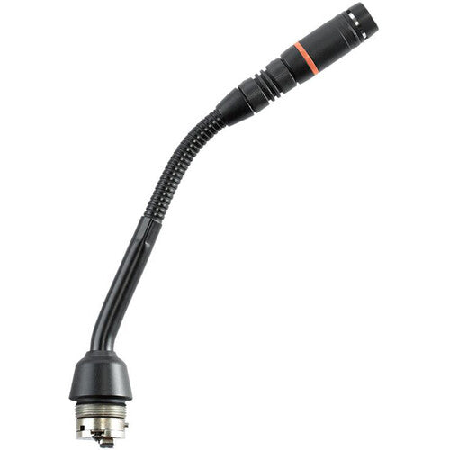 Shure MX405RLP/C 5" Shock-Mounted Gooseneck Mic with Cardioid Capsule, No Preamp, and Red LED Ring on Top (Black)