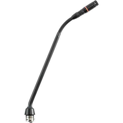 Shure MX410RLP/S 10" Gooseneck Mic with Supercardioid Capsule, No Preamp, and Red LED Ring on Top (Black)