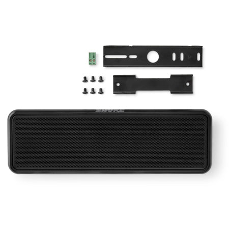 Shure Microflex MXP-3B Wall Mount Conferencing Passive Loudspeaker, Black, Single