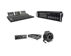 Mackie AXIS-TOURING Touring Package; DC16, DL32R, DL Dante Expansion Card, DC16 Road Case & 80m Cat5e Reel