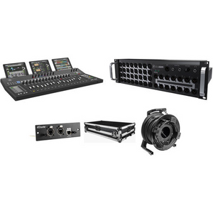 Mackie AXIS-TOURING Touring Package; DC16, DL32R, DL Dante Expansion Card, DC16 Road Case & 80m Cat5e Reel