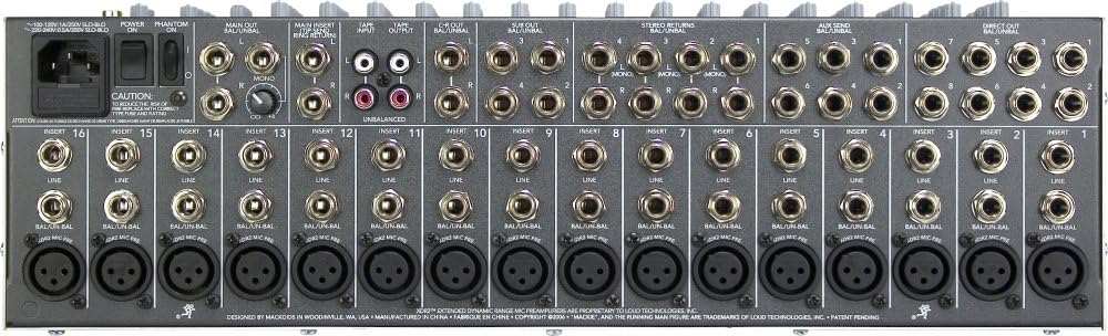 Mackie CR1604-VLZ 16-Channel Mic/Line Console Mixer Professional Audio Equipment