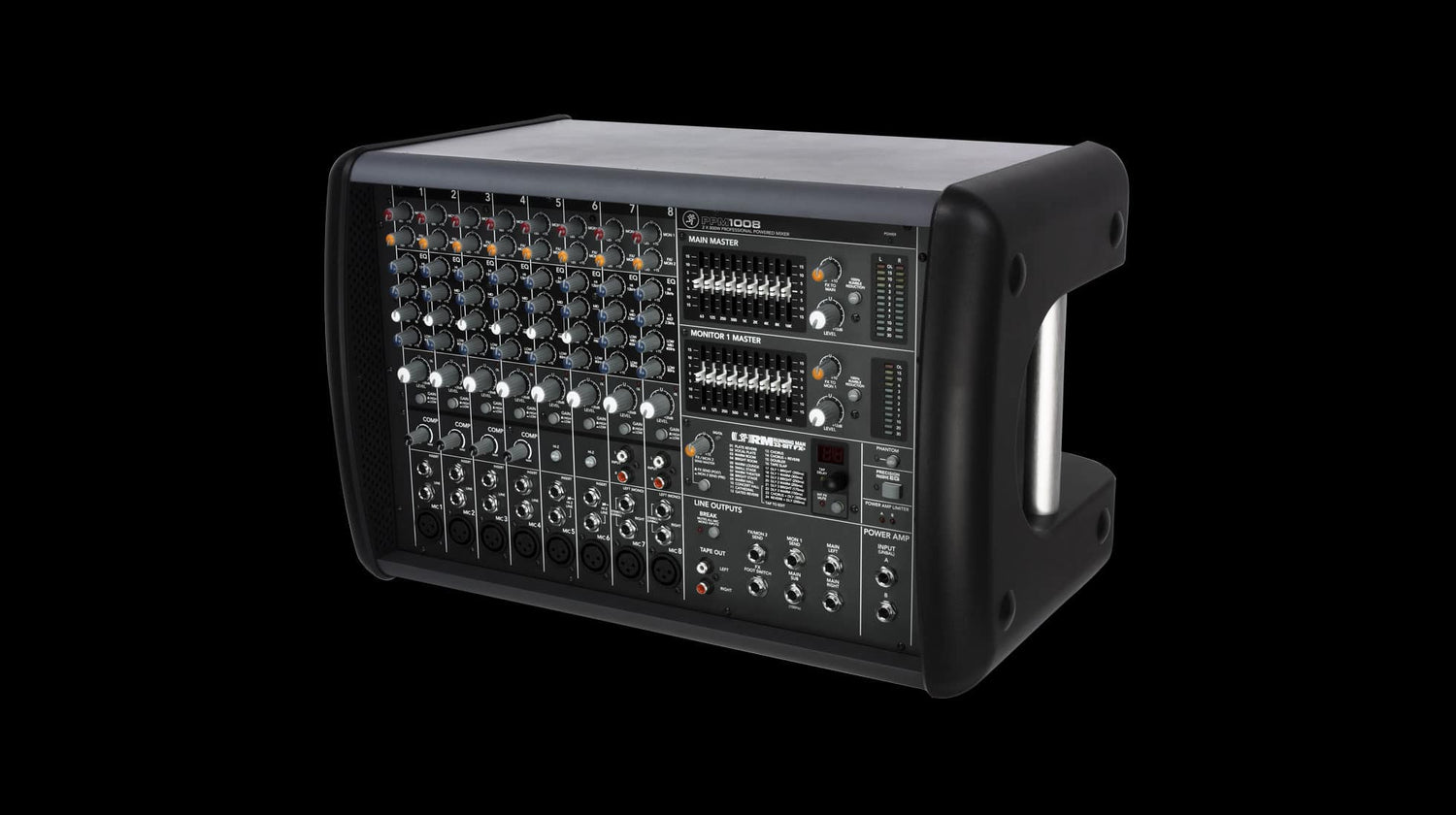 Mackie MCK-0026940-00 PPM1008 8-channel Powered Mixer w/ Effects (1600W)