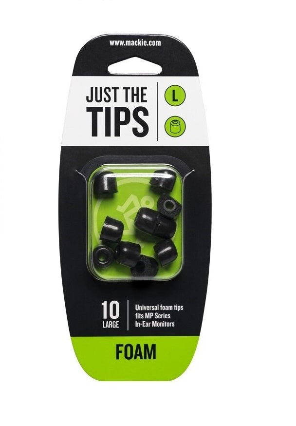 330 Tips Mackie MCK-2050482-330 Large Foam Black Tips Kit – AVGear.com