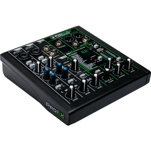 Mackie MCK-2051299-00 ProFX6v3 6 Channel Professional Effects Mixer with USB