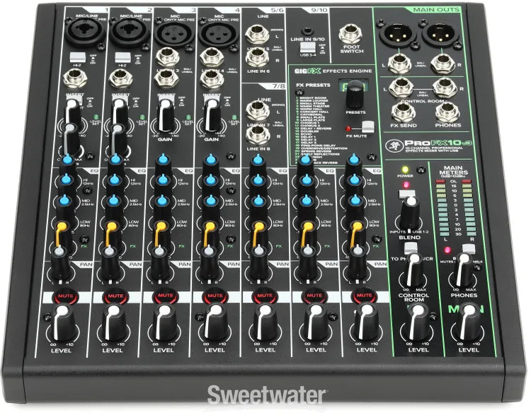 Mackie MCK-2051301-00 ProFX12v3 12 Channel Professional Effects Mixer with USB