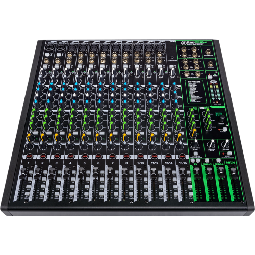 Mackie MCK-2051302-00 ProFX16v3 16 Channel 4-bus Professional Effects Mixer with USB