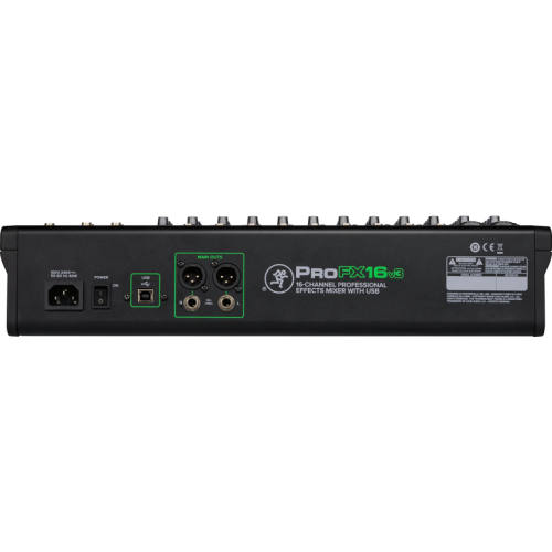 Mackie MCK-2051302-00 ProFX16v3 16 Channel 4-bus Professional Effects Mixer with USB
