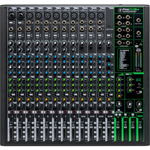Mackie MCK-2051302-00 ProFX16v3 16 Channel 4-bus Professional Effects Mixer with USB