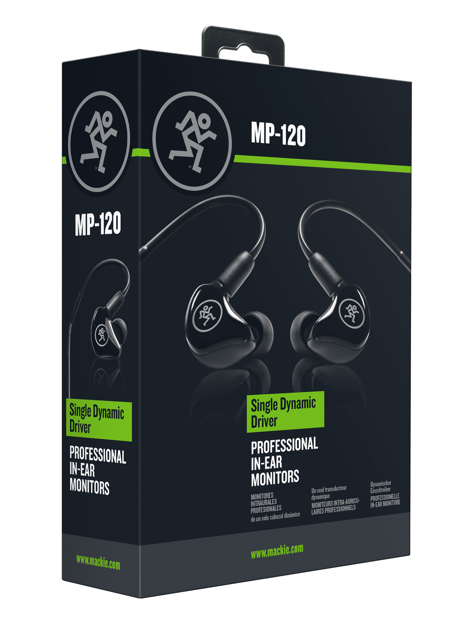 Mackie MCK-2052041-00 MP-120 BTA Single Dynamic Driver Professional In-Ear Monitors with Bluetooth(R) Adapter