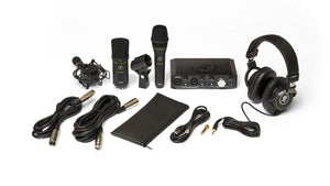 Mackie MCK-2052135-00 Recording bundle w/ Onyx Producer interface, EM89D dynamic mic, EM91C condenser mic and MC-100 headphones