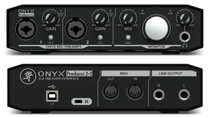 Mackie MCK-2052135-00 Recording bundle w/ Onyx Producer interface, EM89D dynamic mic, EM91C condenser mic and MC-100 headphones