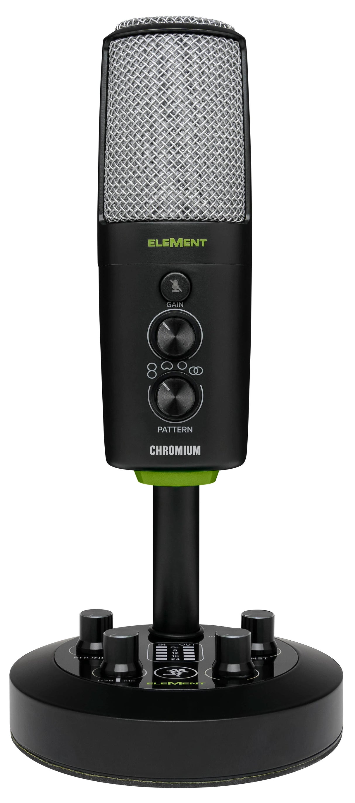 Mackie MCK-2053038-00 CHROMIUM Premium USB Condenser Microphone with Built-in 2-Channel Mixer