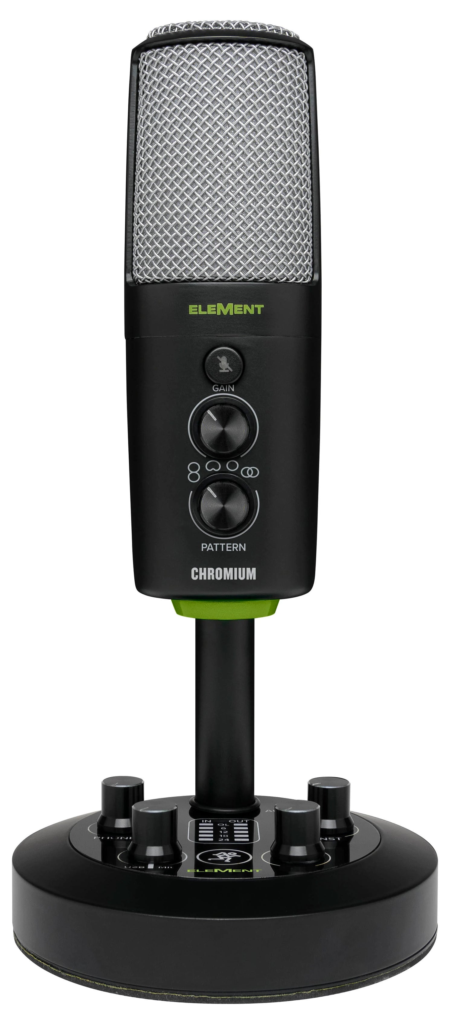 Mackie MCK-2053038-00 CHROMIUM Premium USB Condenser Microphone with Built-in 2-Channel Mixer