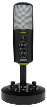 Mackie MCK-2053038-00 CHROMIUM Premium USB Condenser Microphone with Built-in 2-Channel Mixer