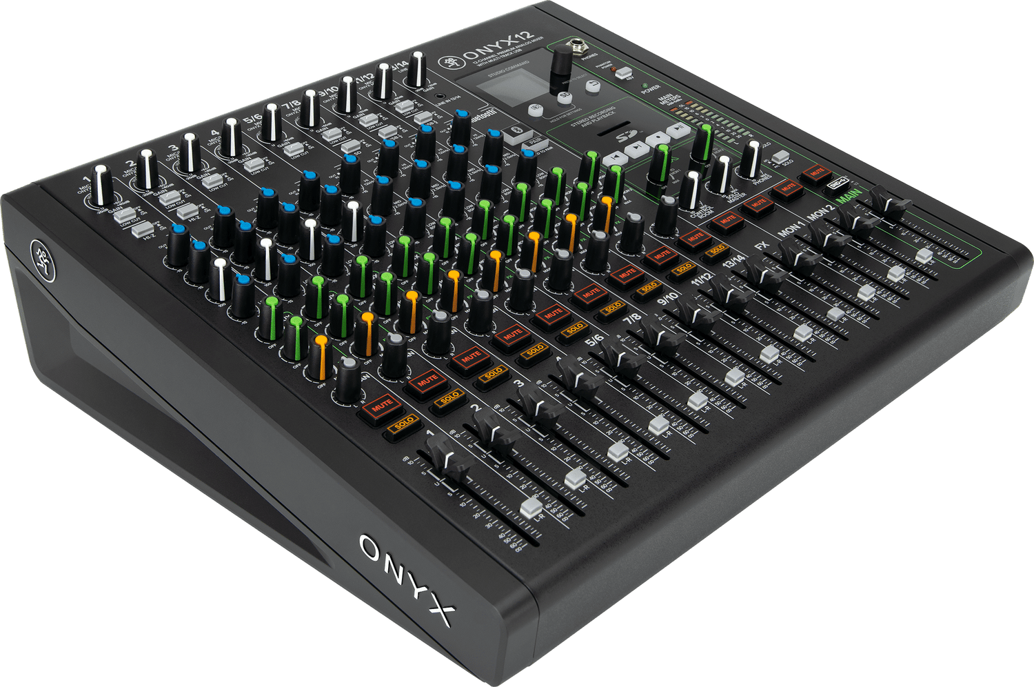 Mackie MCK-2053159-00 ONYX12 12-Channel Premium Analog Mixer with Multi-Track USB