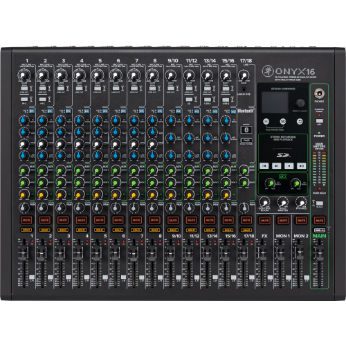 Mackie MCK-2053160-00 ONYX16 16-Channel Premium Analog Mixer with Multi-Track USB