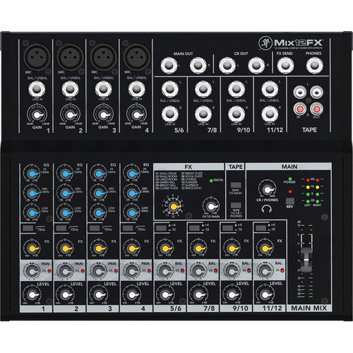 Mackie Mix12FX  12-channel Compact Mixer w/ FX