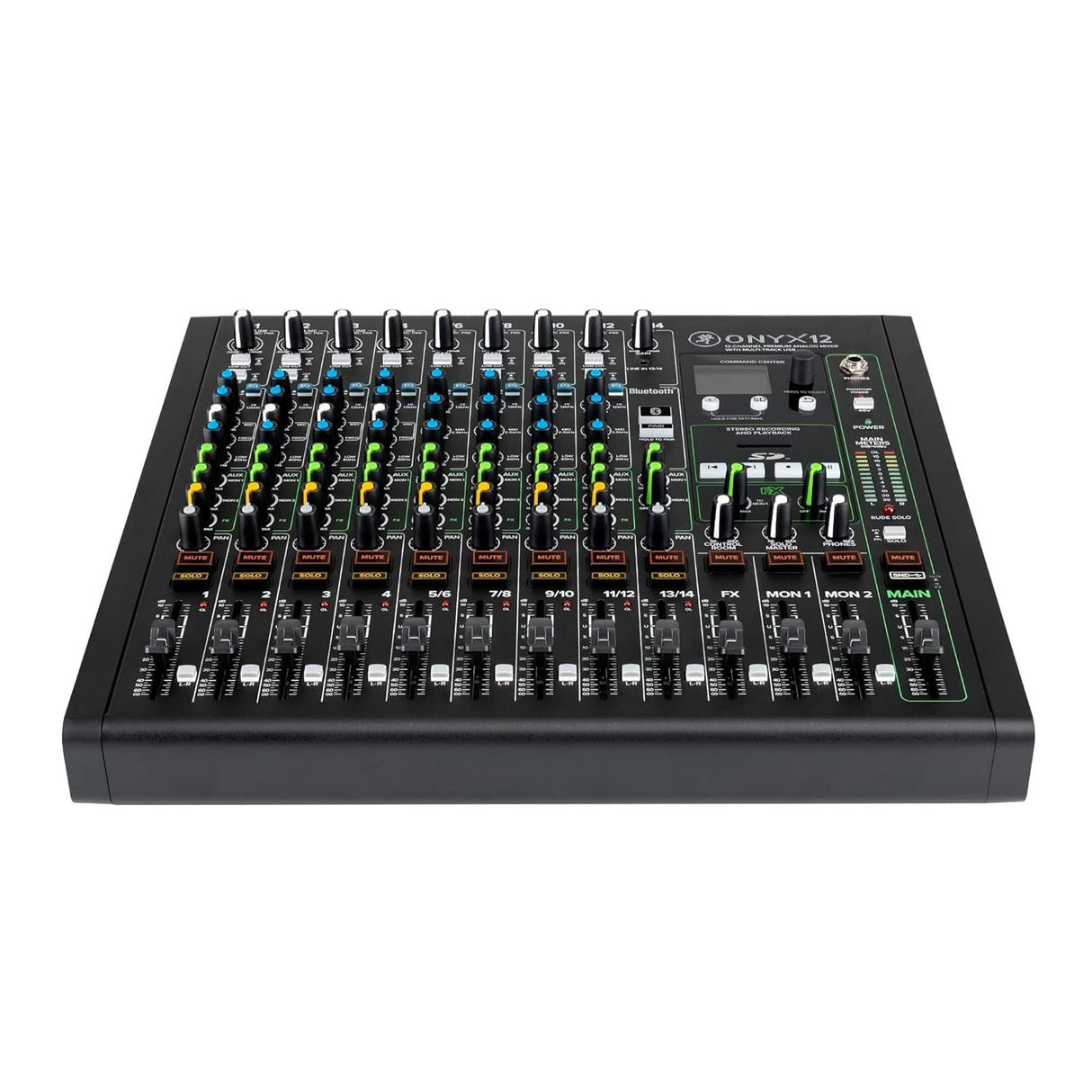 Mackie Onyx12 12-Channel Premium Analog Mixer with Multi-Track USB