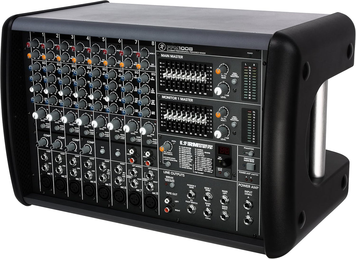 Mackie PPM1008 1600W 8-Channel Powered Mixer w/ Effects