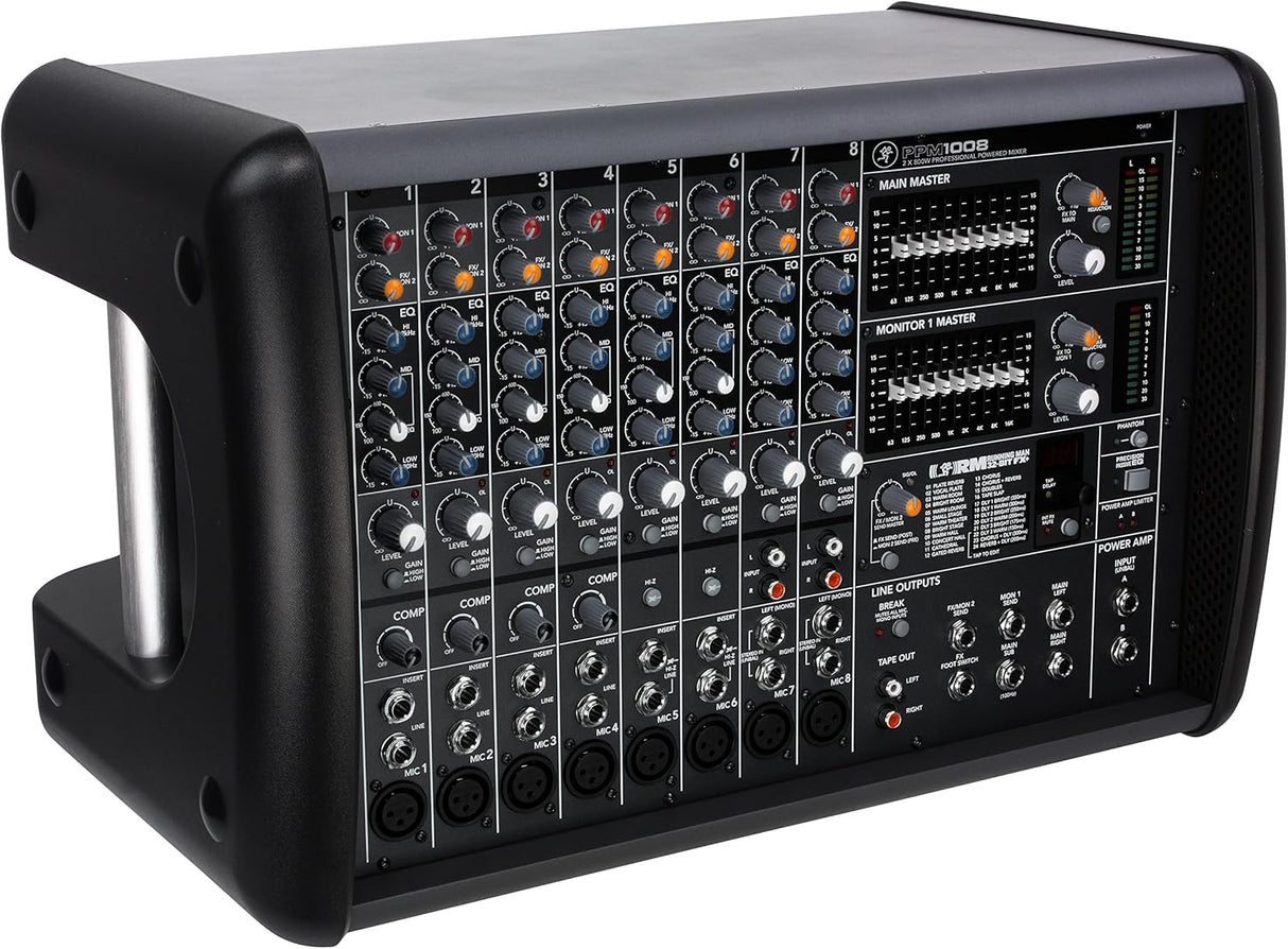 Mackie PPM1008 1600W 8-Channel Powered Mixer w/ Effects