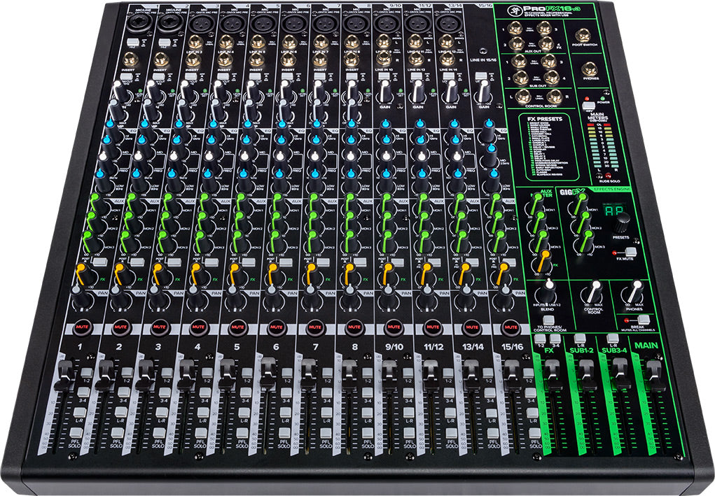 Mackie ProFX16v3  16-Channel 4-bus Professional Effects Mixer w/ USB